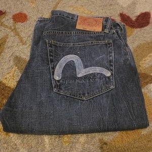 Mens Authentic Evisu jeans 34W 34L